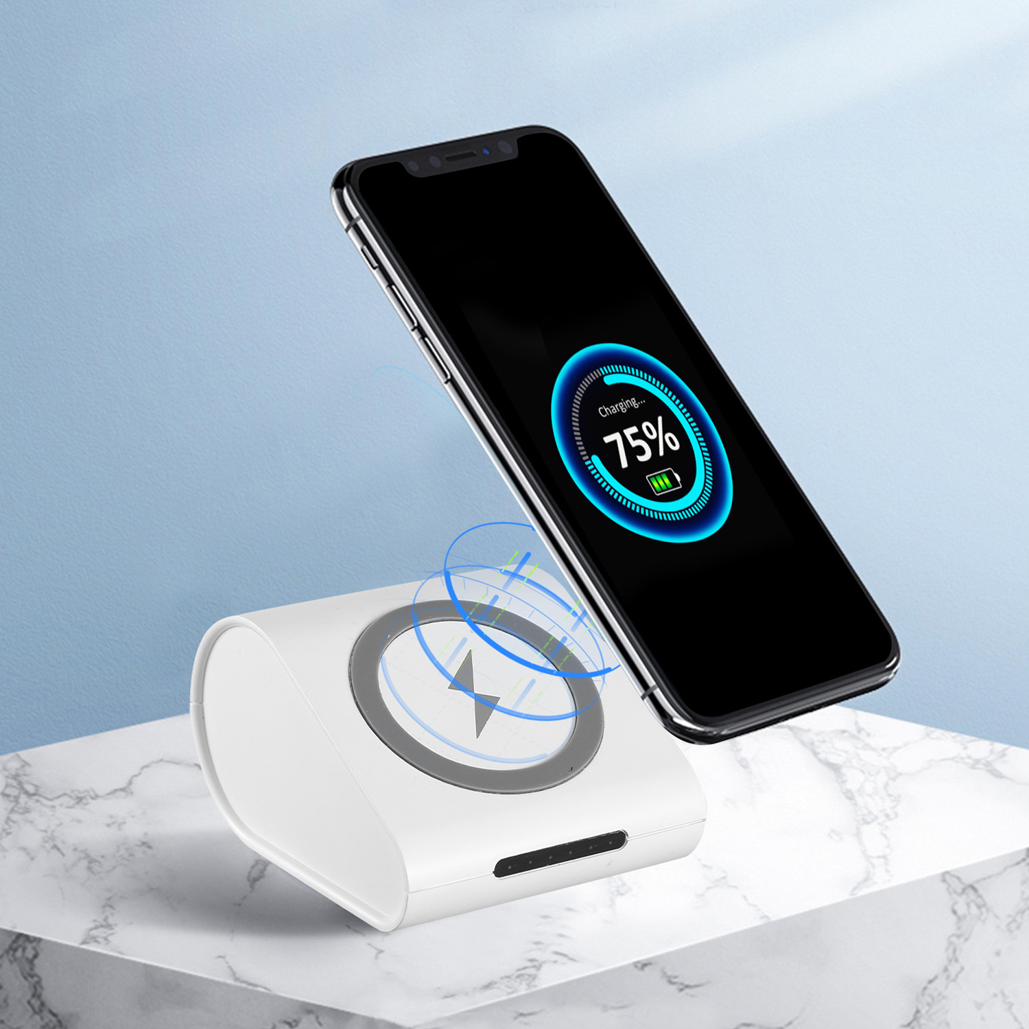 1941684580931342336.jpg 1Pc 10400mAh Qi Wireless Charging Power Bank For IOS Phone XS MAX XR Galaxy S10 S9 Note 9 - Image 1