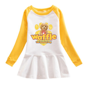 Cartoon hoodie girl dress