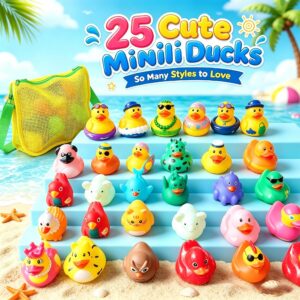 Assorted Cute Mini Rubber Ducks  Squeaky Bath Toys For Kids  Small Gifts For Pool, Beach, And Parties,Self-pickup Only.