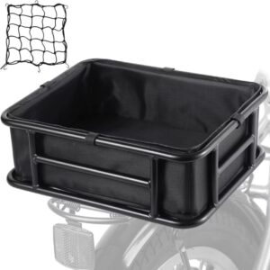 Lixada Rear Bicycle Cargo Basket, High-Capacity & Durable Rear Bike Carrier Basket, Rustproof & Heavy-Duty