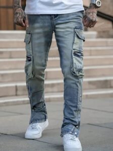 Shanxi Stretchy Slim Straight Pants