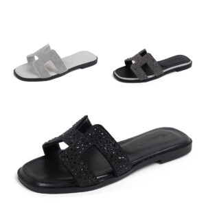 Color-block Slides for Women,Beach Travel Shoes
