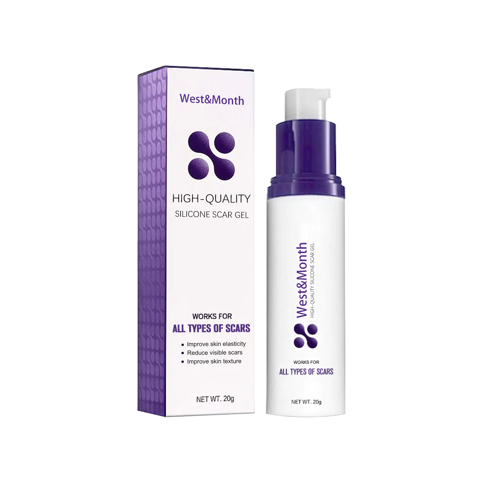 587059988 High-quality Silicone Scar Gel, Lighten Acne Mark Scar Repair Skin Smoothing Care Cream - Image 1