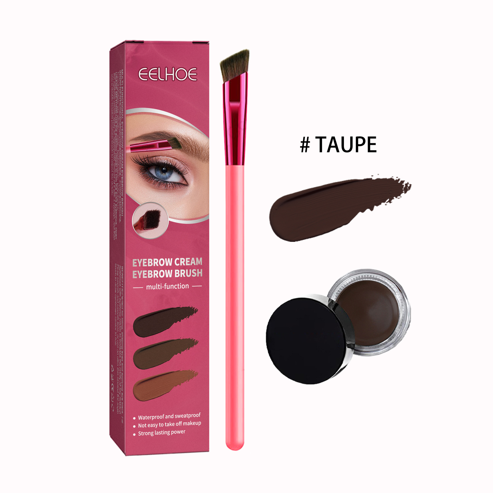 587056957 Multifunctional Eyebrow Brush Set, Filling Shaping Tinted Eyebrows Smooth Eye Brow Makeup Set - Image 1