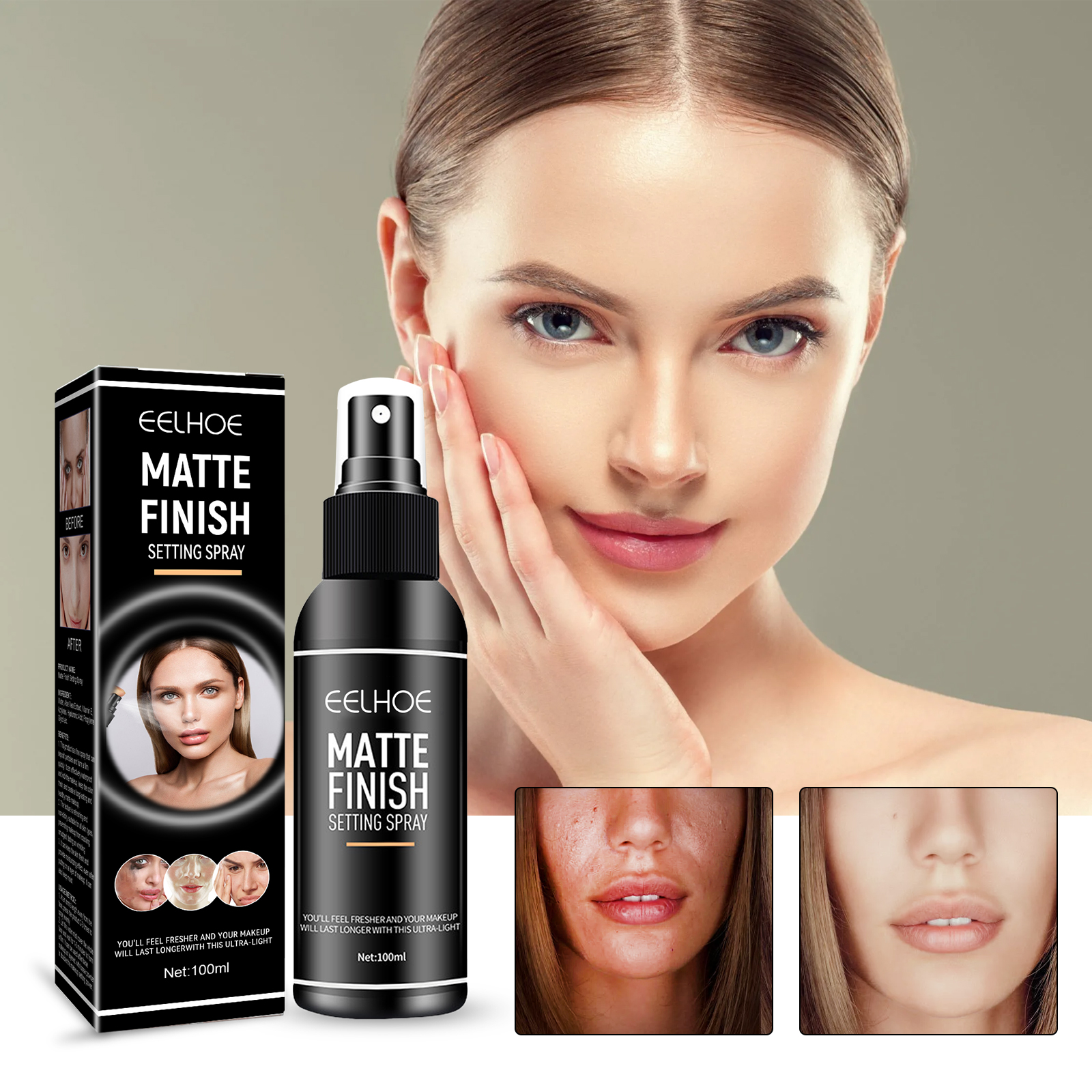 587059802 Matte Setting Spray, Oil Control Long-lasting Makeup Waterproof Setting Spray - Image 1