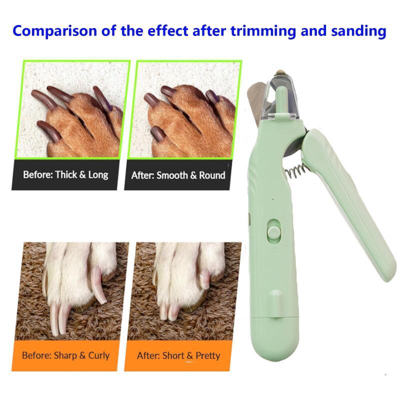 cf945292-0459-4a8d-94d9-88a8523b0315.jpeg 2 In 1 Pet Nail Clippers With Led Light Dog Cat Special Blood Line Scissors Multifunction Animals Paw Nail Trimmer Pet Supplies - Image 2