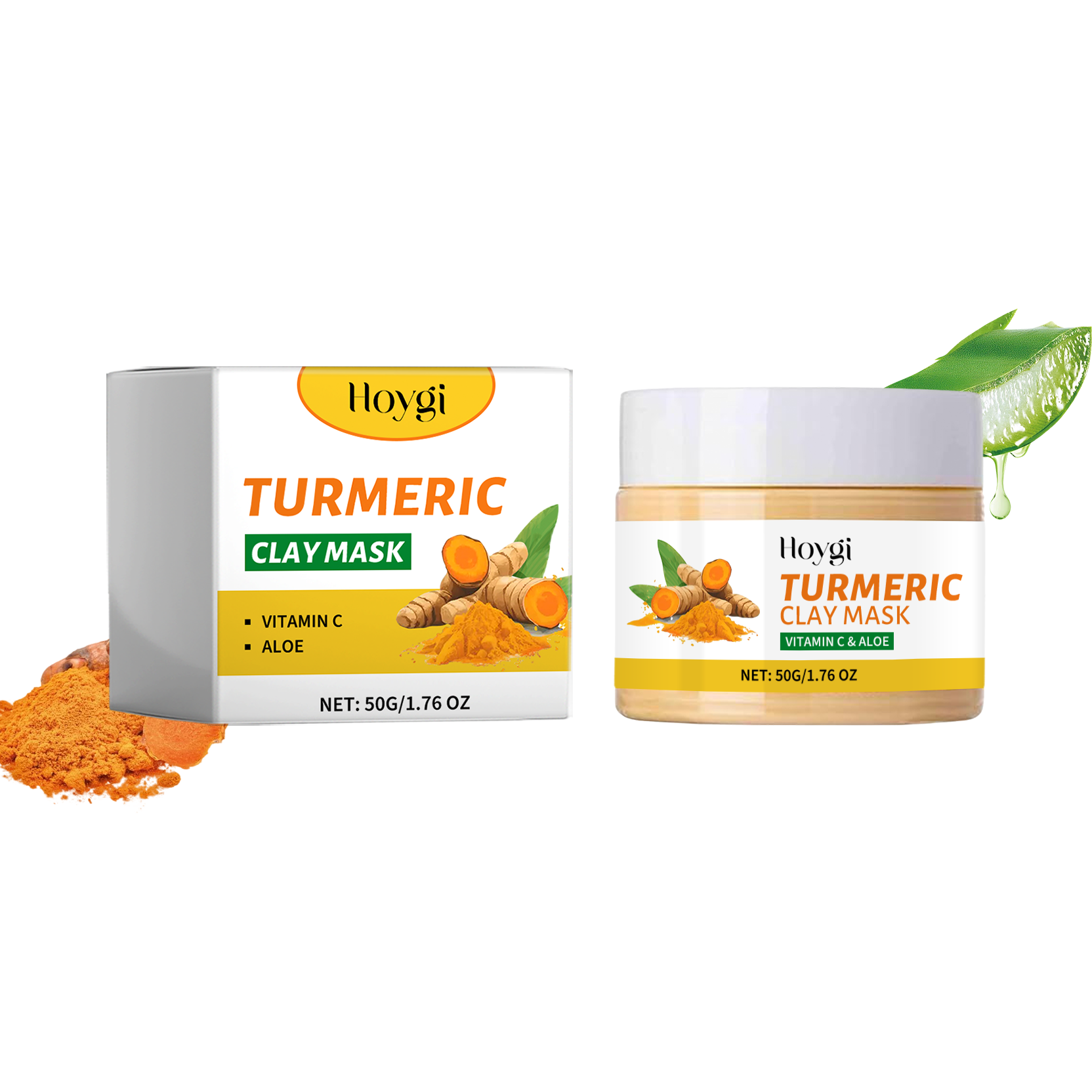 591196241 Hoygi Turmeric Mud Film Gently Cleans Skin Pores, Moisturizes Skin Care, Moisturizes Moisture, Locks Water And Moistens Soft Mud Film - Image 1